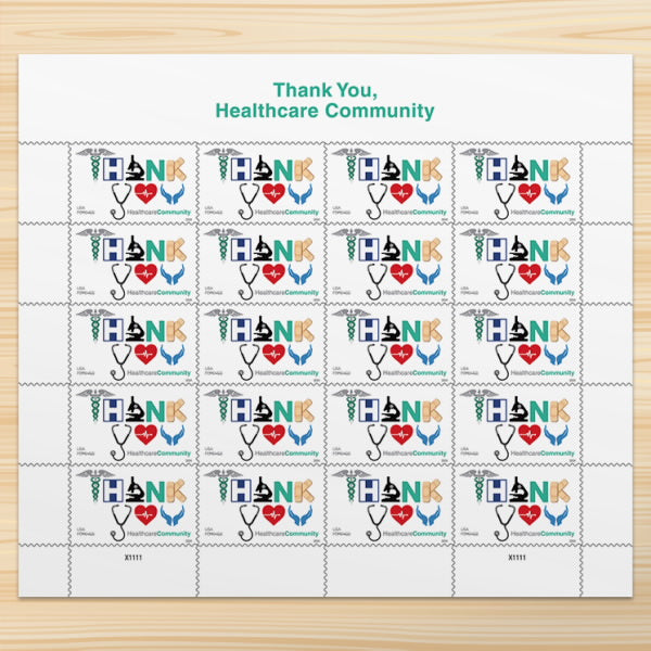 Healthcare Community Thank You Stamps 2024 -
