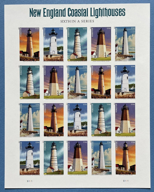 Forever Stamps 2013 Mid Atlantic Lighthouses -