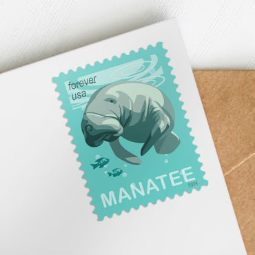 Save Manatees Stamps 2024