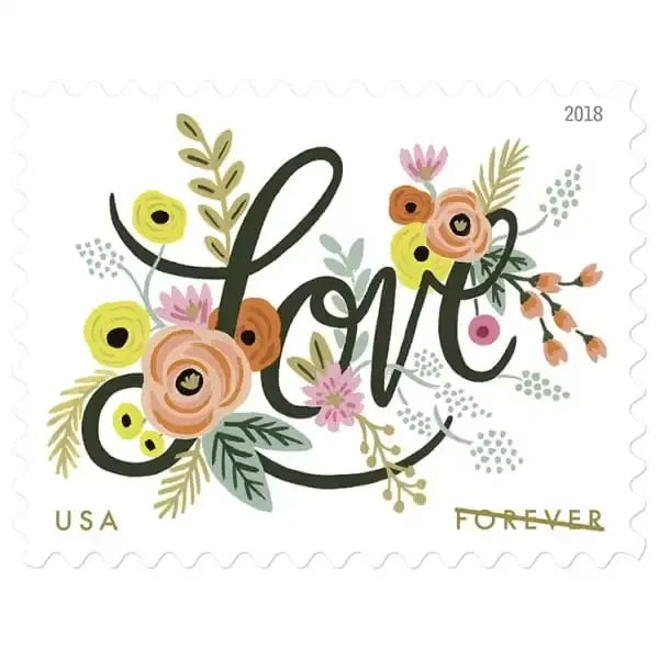 Love Flourishes Stamps 2018