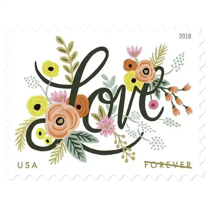 Love Flourishes Stamps 2018