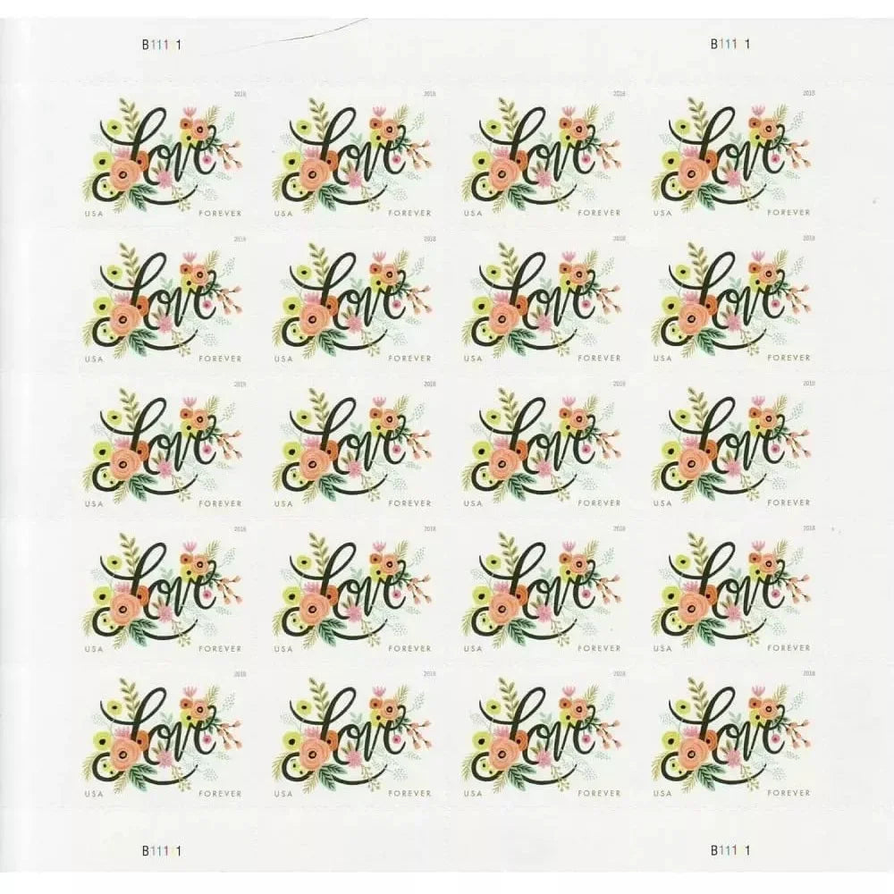 Love Flourishes Stamps 2018