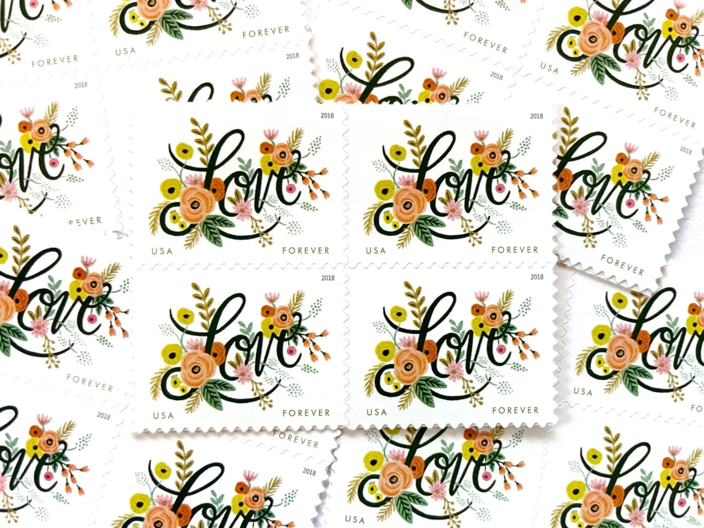 Love Flourishes Stamps 2018