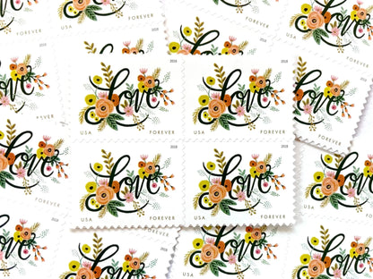 Love Flourishes Stamps 2018
