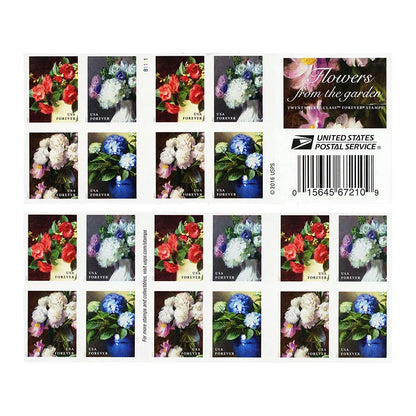 Flowers From The Garden Stamps 2017 -