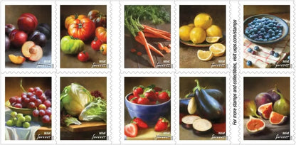 Fruits & Vegetables Stamps 2020 -