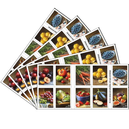 Fruits & Vegetables Stamps 2020 -