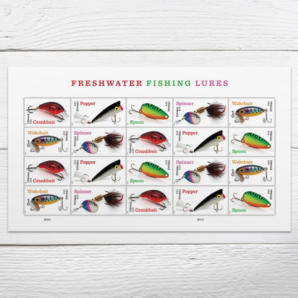 Freshwater Fishing Lures Stamps 2025 -