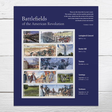 Battlefields of the American Revolution Stamps 2025 -