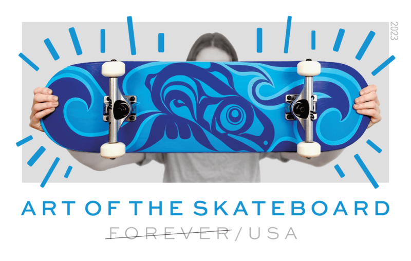 Art of the Skateboard Stamps 2023 -