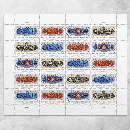Art of the Skateboard Stamps 2023 -
