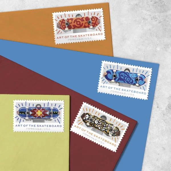 Art of the Skateboard Stamps 2023 -