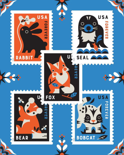 Baby Wild Animals Stamps 2025 -
